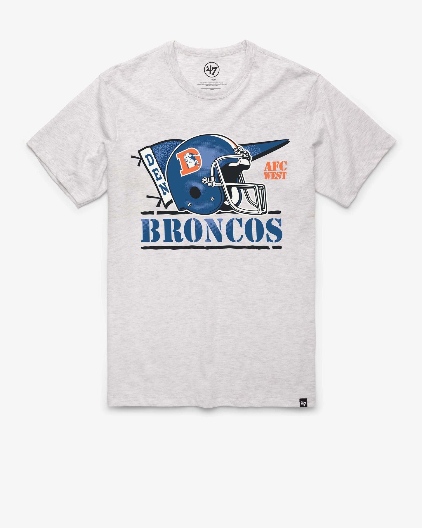 DENVER BRONCOS HISTORIC MOTION FIELD '47 FRANKLIN TEE