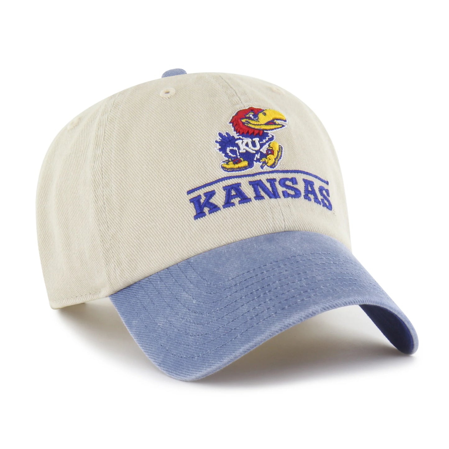 Kansas Jayhawks Logo Line Two Tone '47 Clean Up