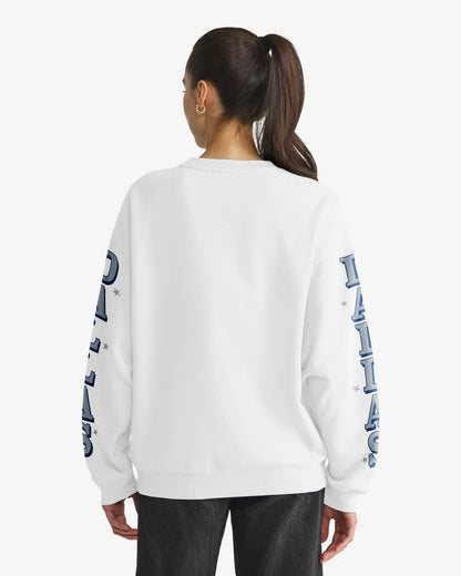 DALLAS COWBOYS HISTORIC THUNDEROUS '47 WOMEN'S OVERSIZED CREW