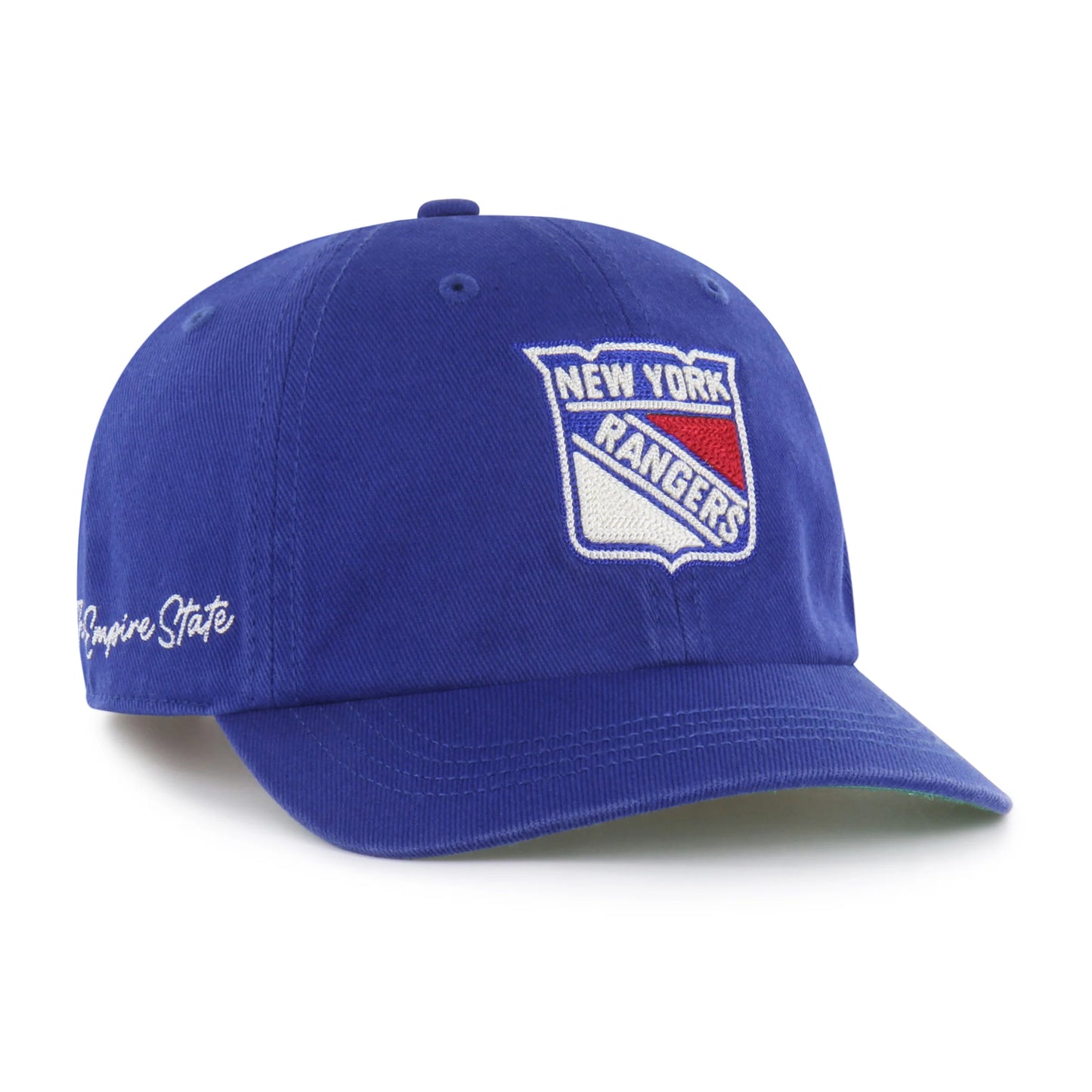 NEW YORK RANGERS CHAIN SIDE STITCH '47 CLEAN UP SHORT VISOR