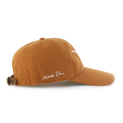 TEXAS LONGHORNS CHAIN SIDE STITCH '47 CLEAN UP LONG VISOR