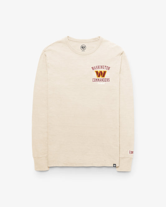 WASHINGTON COMMANDERS EGREMONT WELL WORN '47 HEAVY SLUB LONG SLEEVE TEE