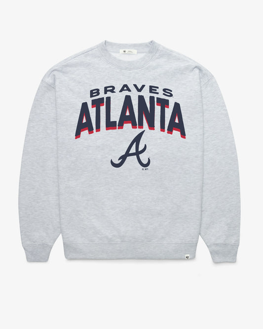 ATLANTA BRAVES CAMPUS ARCH CLOUD '47 OVERSIZED CREW WOMENS