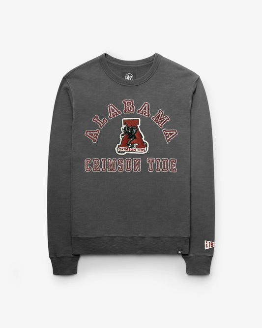 ALABAMA CRIMSON TIDE VINTAGE CALDERWOOD WELL WORN '47 FRENCH TERRY CREW