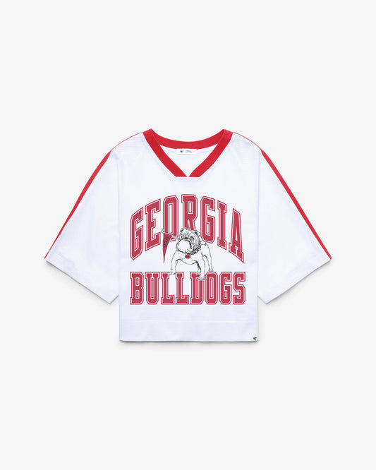 GEORGIA BULLDOGS VINTAGE BIG OVERARCH '47 WOMEN'S DROP NEEDLE RAGLAN JERSEY