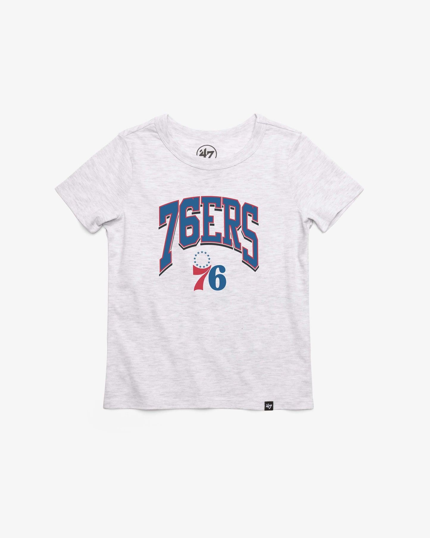 PHILADELPHIA 76ERS WALK TALL '47 KID'S FRANKLIN TEE