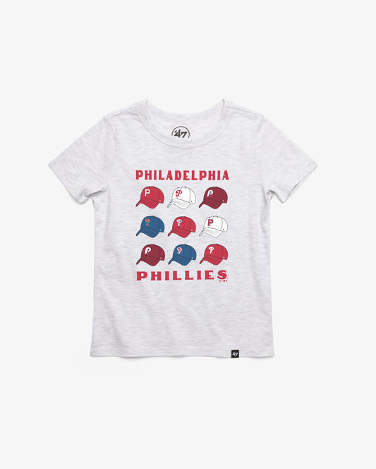 PHILADELPHIA PHILLIES COOPERSTOWN CAP OFF '47 KID'S FRANKLIN TEE
