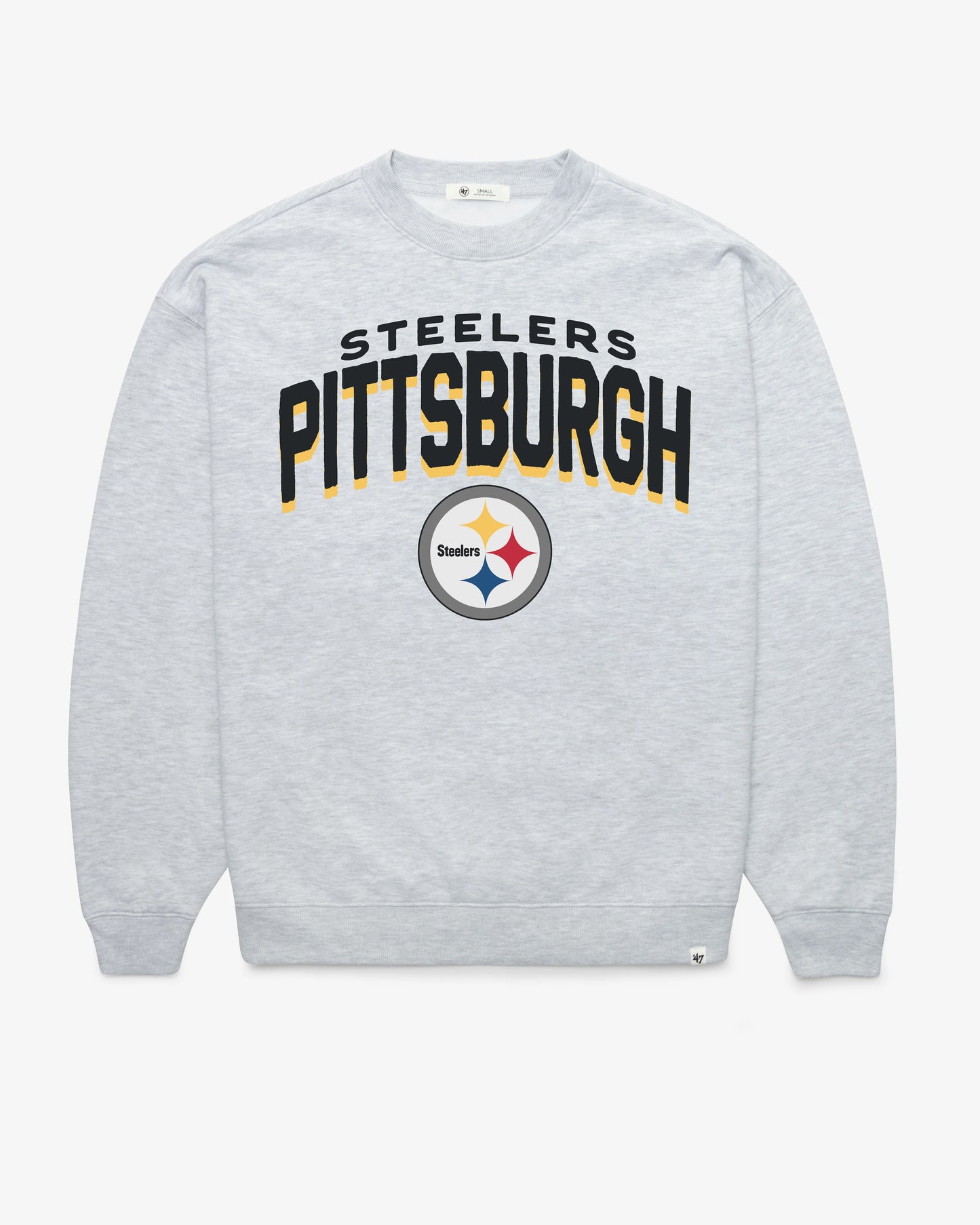 PITTSBURGH STEELERS CAMPUS ARCH CLOUD '47 OVERSIZED CREW WOMENS