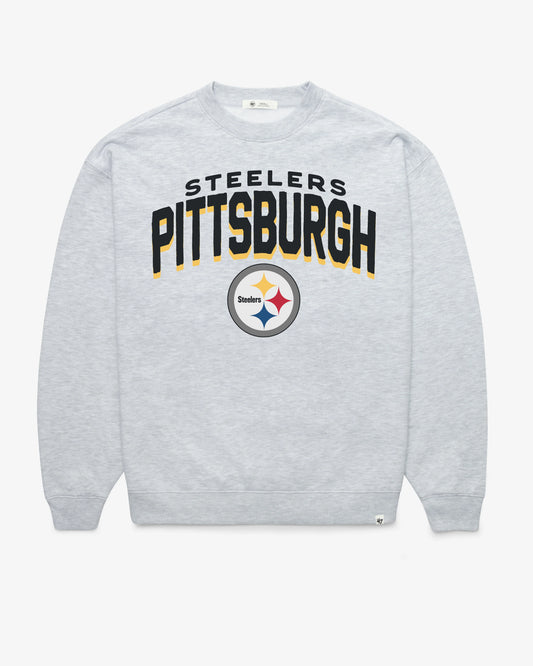 PITTSBURGH STEELERS CAMPUS ARCH CLOUD '47 OVERSIZED CREW WOMENS