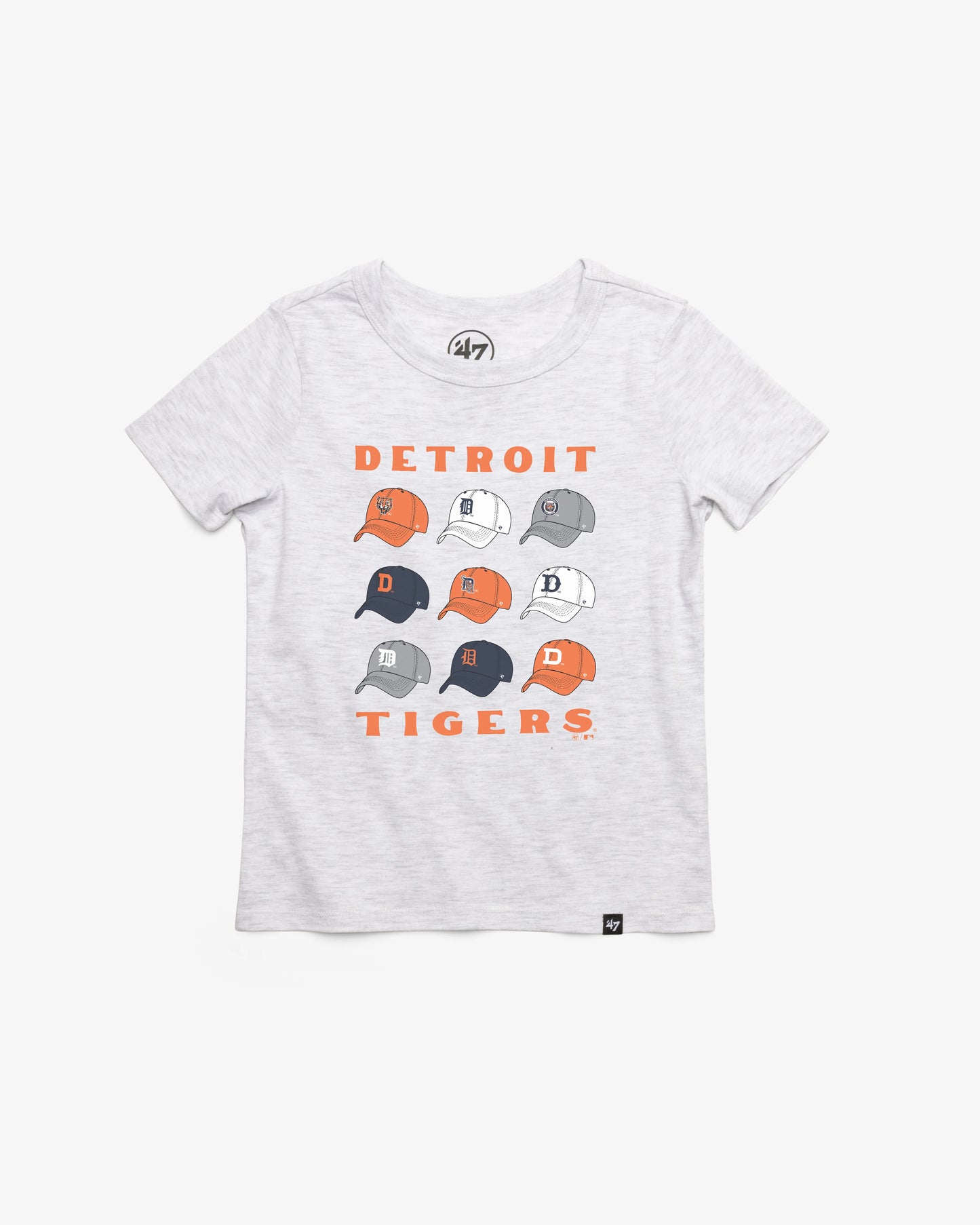 DETROIT TIGERS COOPERSTOWN CAP OFF '47 KID'S FRANKLIN TEE