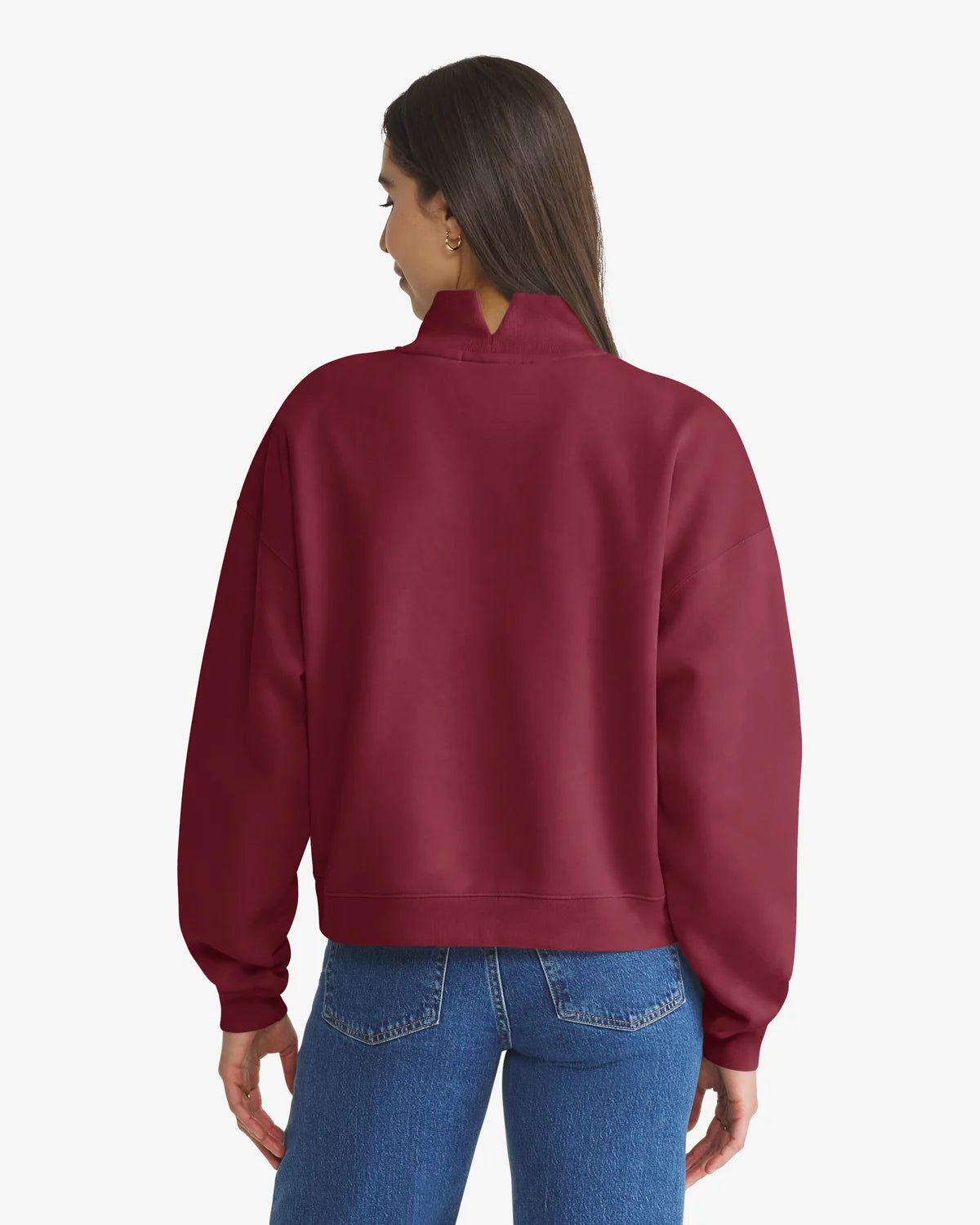 WASHINGTON COMMANDERS VANTAGE '47 WOMEN'S MOCK NECK PULLOVER