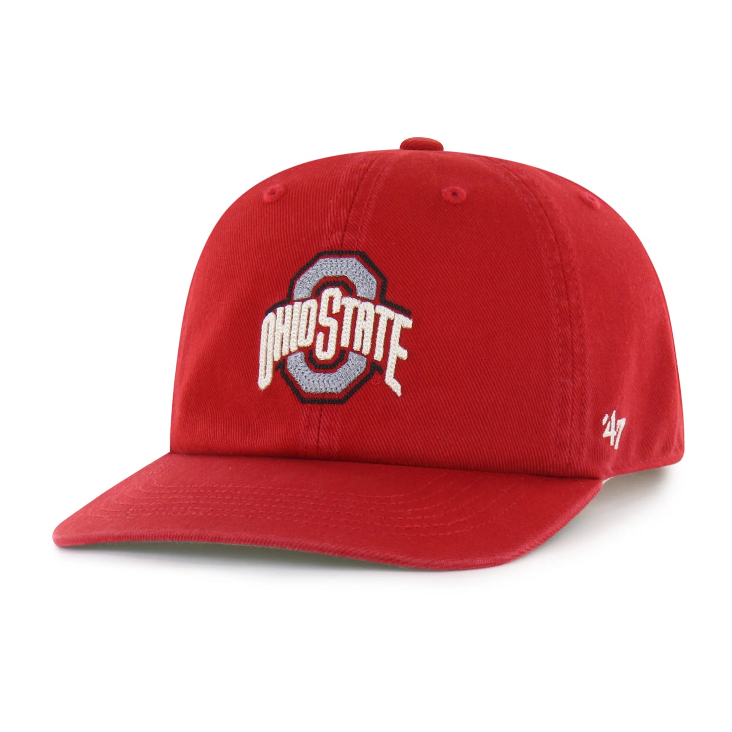 OHIO STATE BUCKEYES CHAIN SIDE STITCH '47 CLEAN UP FLAT BRIM