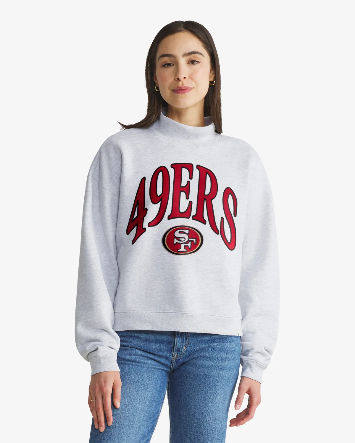 San Francisco 49ers Vantage '47 Women's Mock Neck Pullover