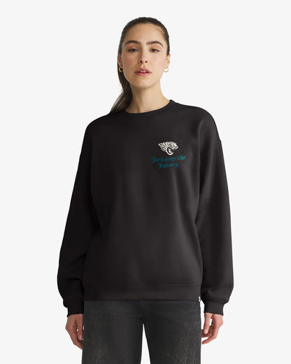 JACKSONVILLE JAGUARS SHOUT IT OUT '47 OVERSIZED CREW WOMENS