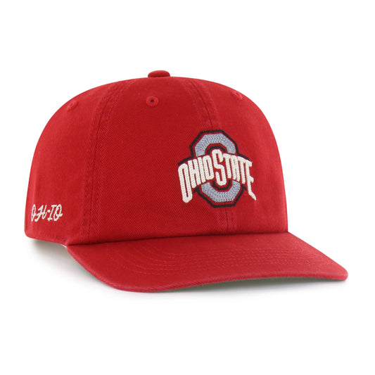 OHIO STATE BUCKEYES CHAIN SIDE STITCH '47 CLEAN UP FLAT BRIM