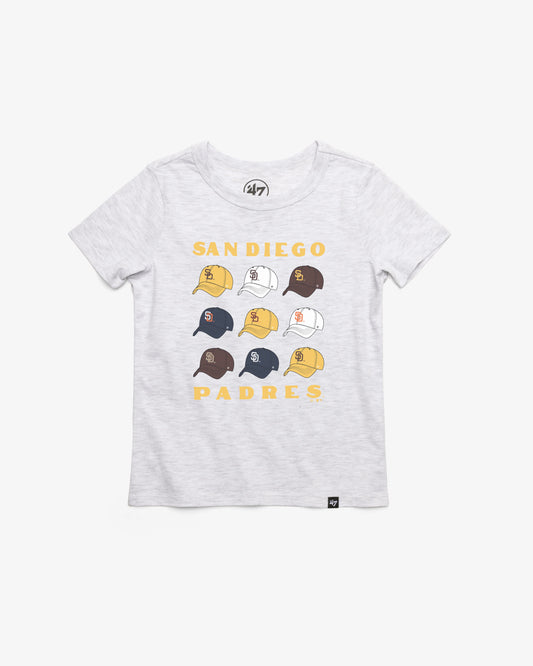 SAN DIEGO PADRES COOPERSTOWN CAP OFF '47 KID'S FRANKLIN TEE