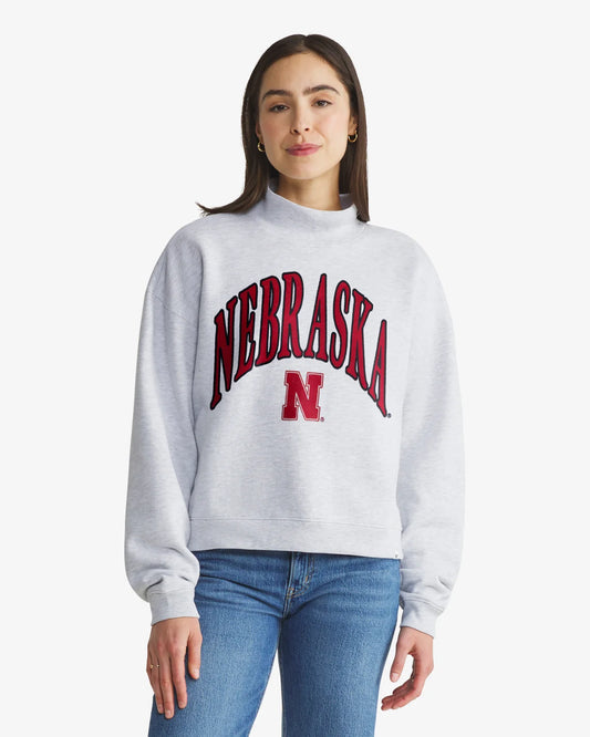 Nebraska Cornhuskers Vantage '47 Women's Mock Neck Pullover