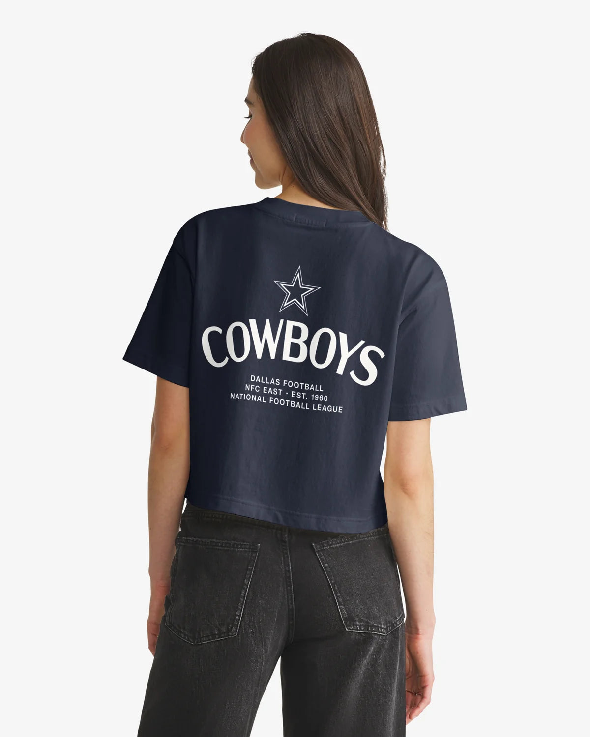 DALLAS COWBOYS HADRIAN '47 FOUNDATION CROP TEE WOMENS