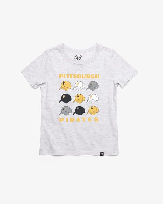 PITTSBURGH PIRATES COOPERSTOWN CAP OFF '47 KID'S FRANKLIN TEE