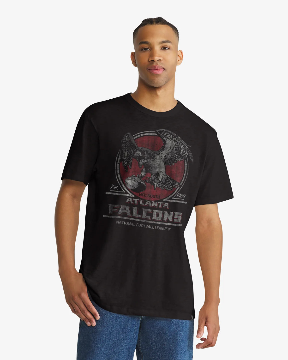 ATLANTA FALCONS HISTORIC EMBLEM MARK '47 SCRUM TEE