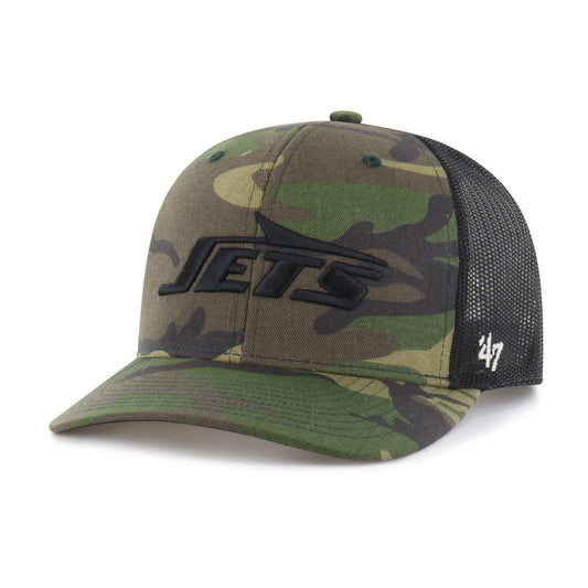 New York Jets Camo Strap '47 Trucker