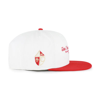 SAN FRANCISCO 49ERS HISTORIC SCRIPT STACK '47 CAPTAIN RL RELAXED