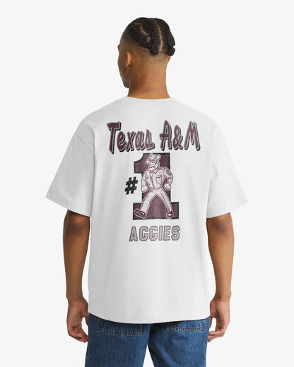 TEXAS A&M AGGIES VINTAGE CAMPUS MASCOT BACKER '47 FOUNDATION TEE