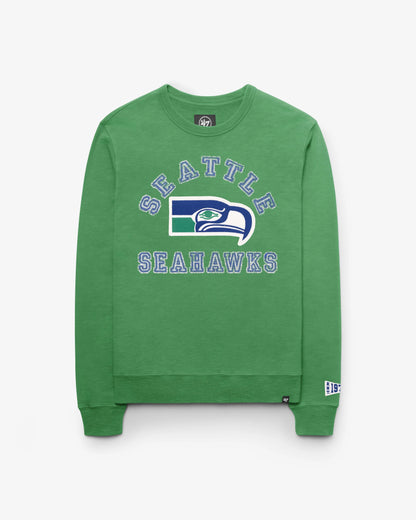 SEATTLE SEAHAWKS HISTORIC CALDERWOOD WELL WORN '47 FRENCH TERRY CREW