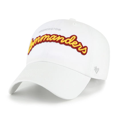 WASHINGTON COMMANDERS TRENDY SCRIPT '47 WOMEN'S CLEAN UP