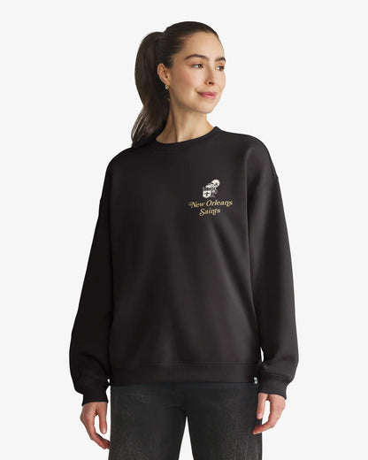 NEW ORLEANS SAINTS HISTORIC SHOUT IT OUT '47 OVERSIZED CREW WOMENS