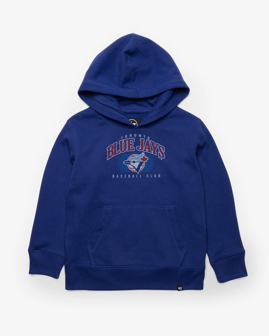 TORONTO BLUE JAYS COOPERSTOWN DOUBLE HEADER '47 KID'S HEADLINE HOOD