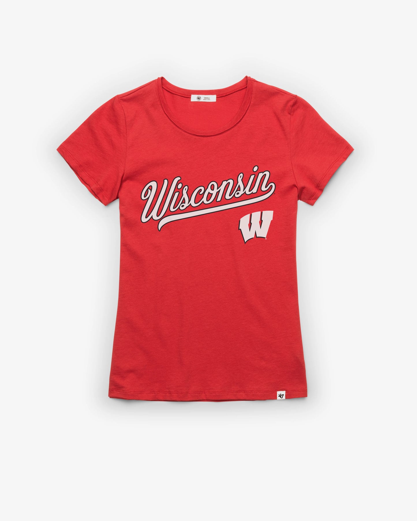 WISCONSIN BADGERS TAIL SWEEP '47 FRANKIE TEE WOMENS