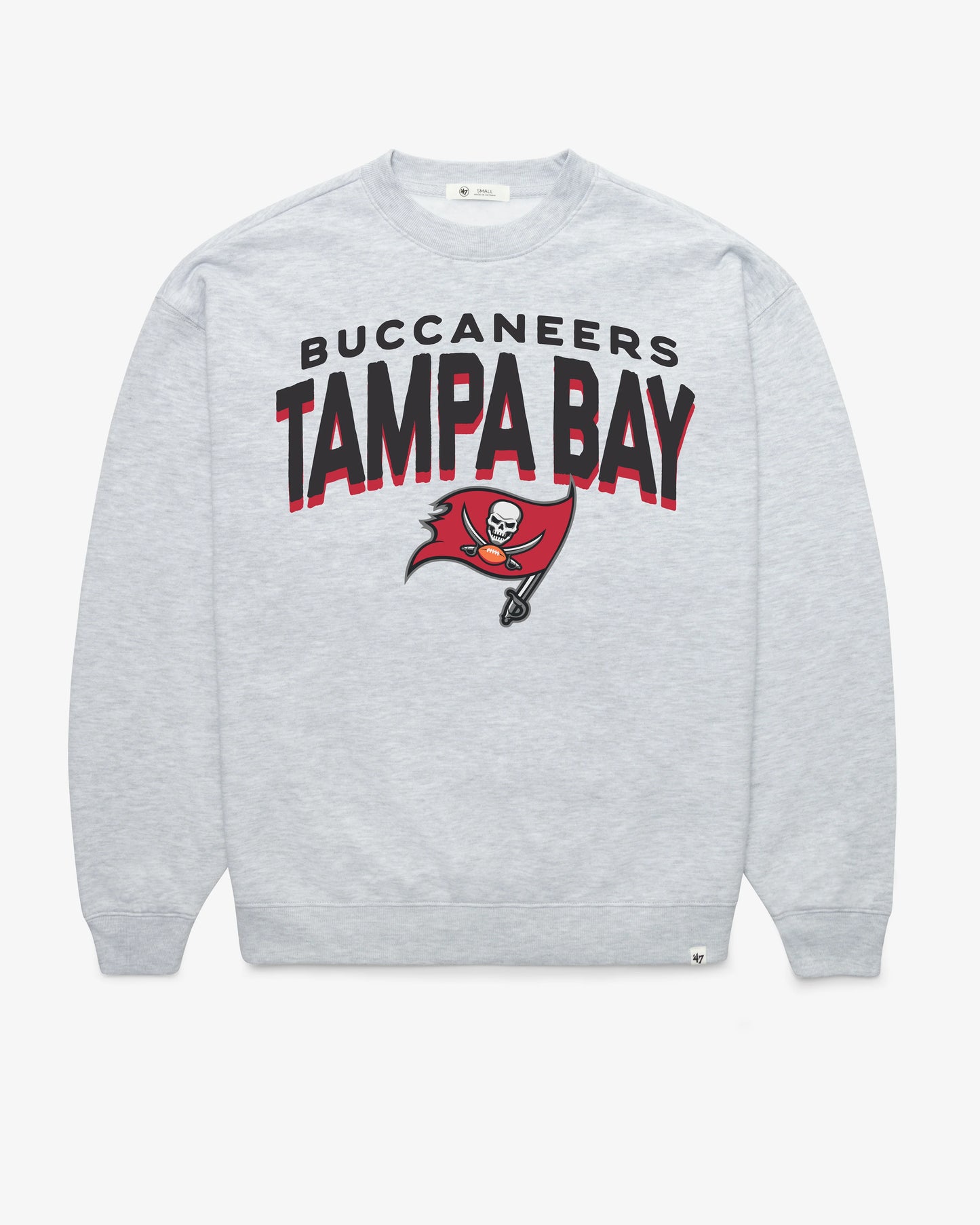 TAMPA BAY BUCCANEERS CAMPUS ARCH CLOUD '47 OVERSIZED CREW WOMENS