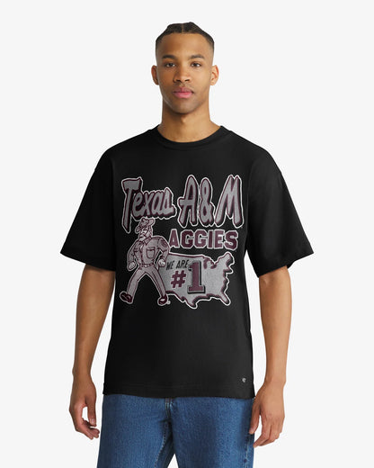 TEXAS A&M AGGIES VINTAGE MASCOT MANIA '47 FOUNDATION TEE