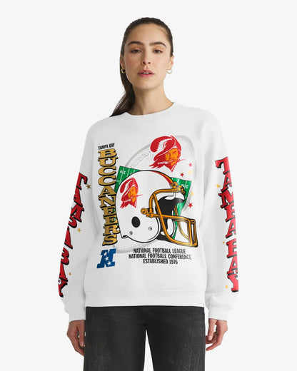 TAMPA BAY BUCCANEERS HISTORIC THUNDEROUS '47 WOMEN'S OVERSIZED CREW