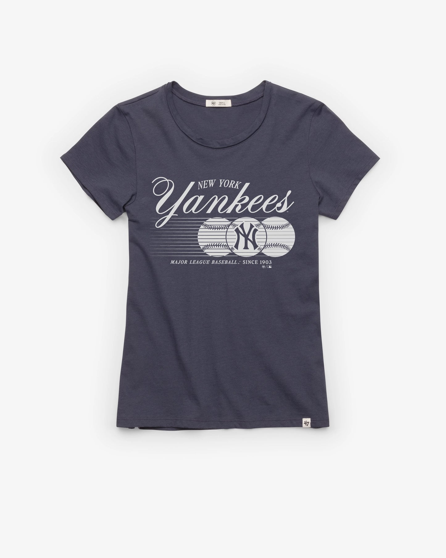 NEW YORK YANKEES SPEED THROW '47 WOMEN'S FRANKIE TEE