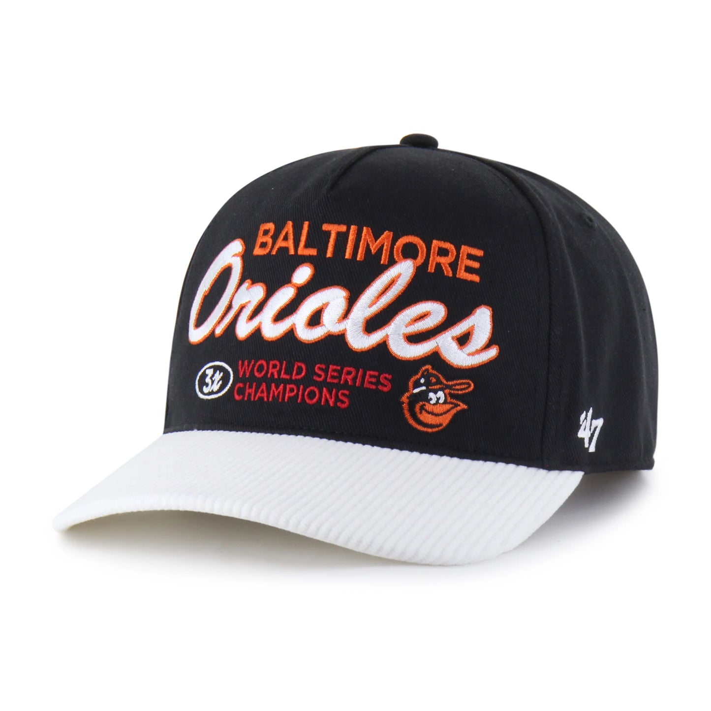 BALTIMORE ORIOLES COOPERSTOWN WORLD SERIES MULTI TIME '47 HITCH RF RELAXED FIT