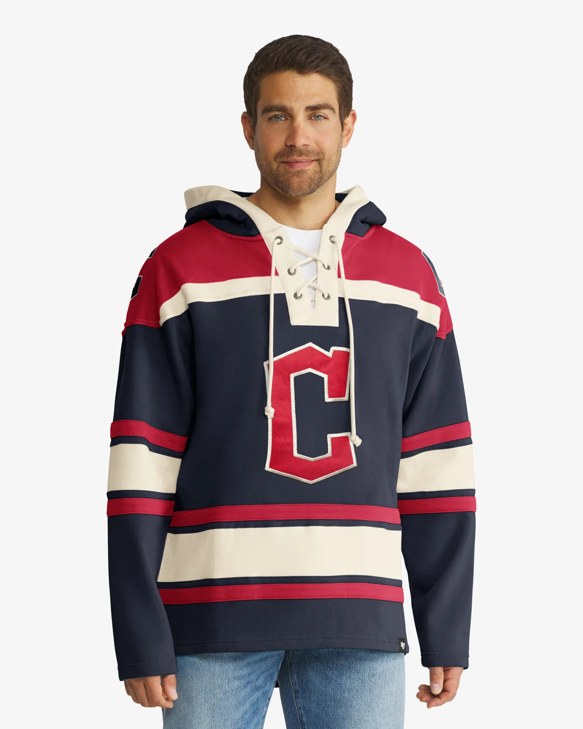 CLEVELAND GUARDIANS '47 SUPERIOR LACER PULLOVER HOOD