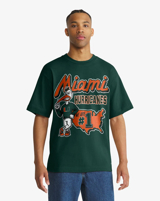 MIAMI HURRICANES MASCOT MANIA '47 FOUNDATION TEE