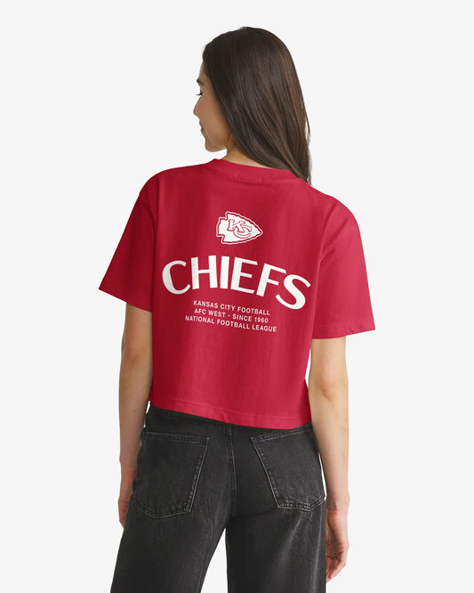 KANSAS CITY CHIEFS HADRIAN '47 FOUNDATION CROP TEE WOMENS