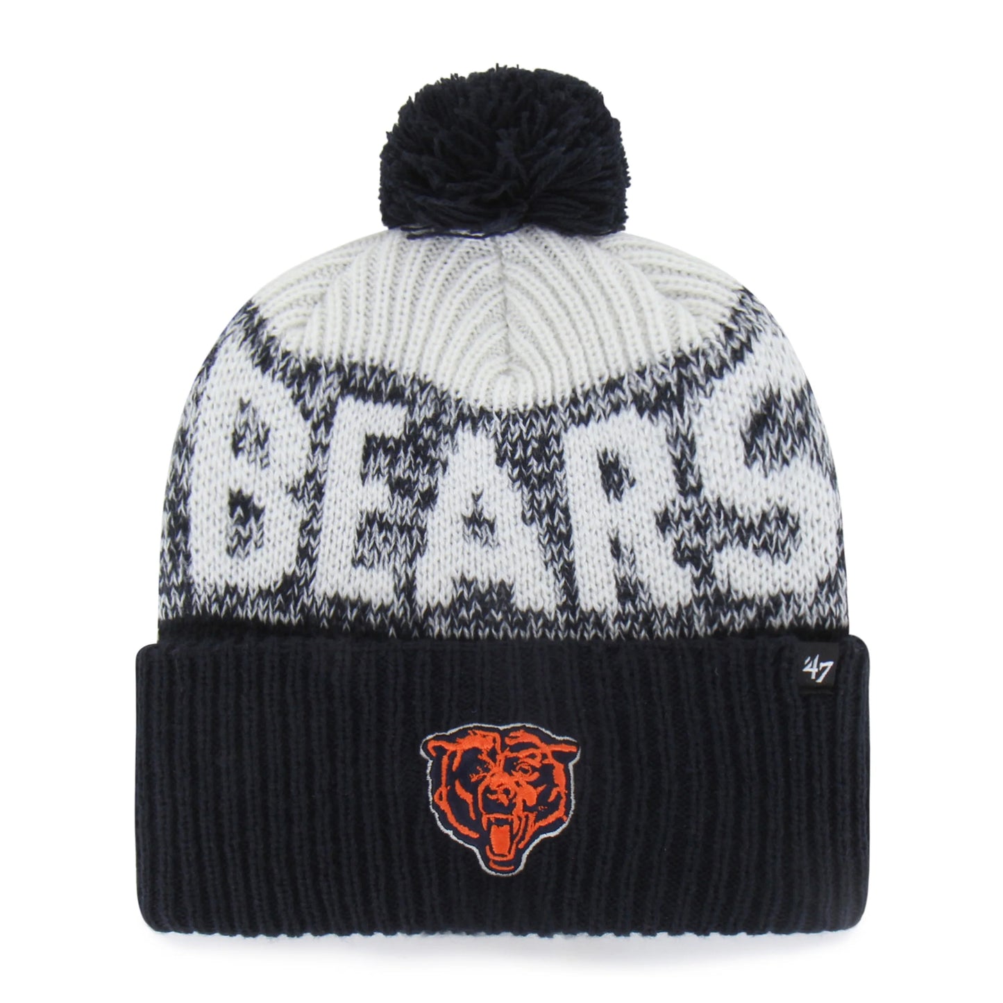 Chicago Bears Historic Bone Chill '47 Cuff Knit
