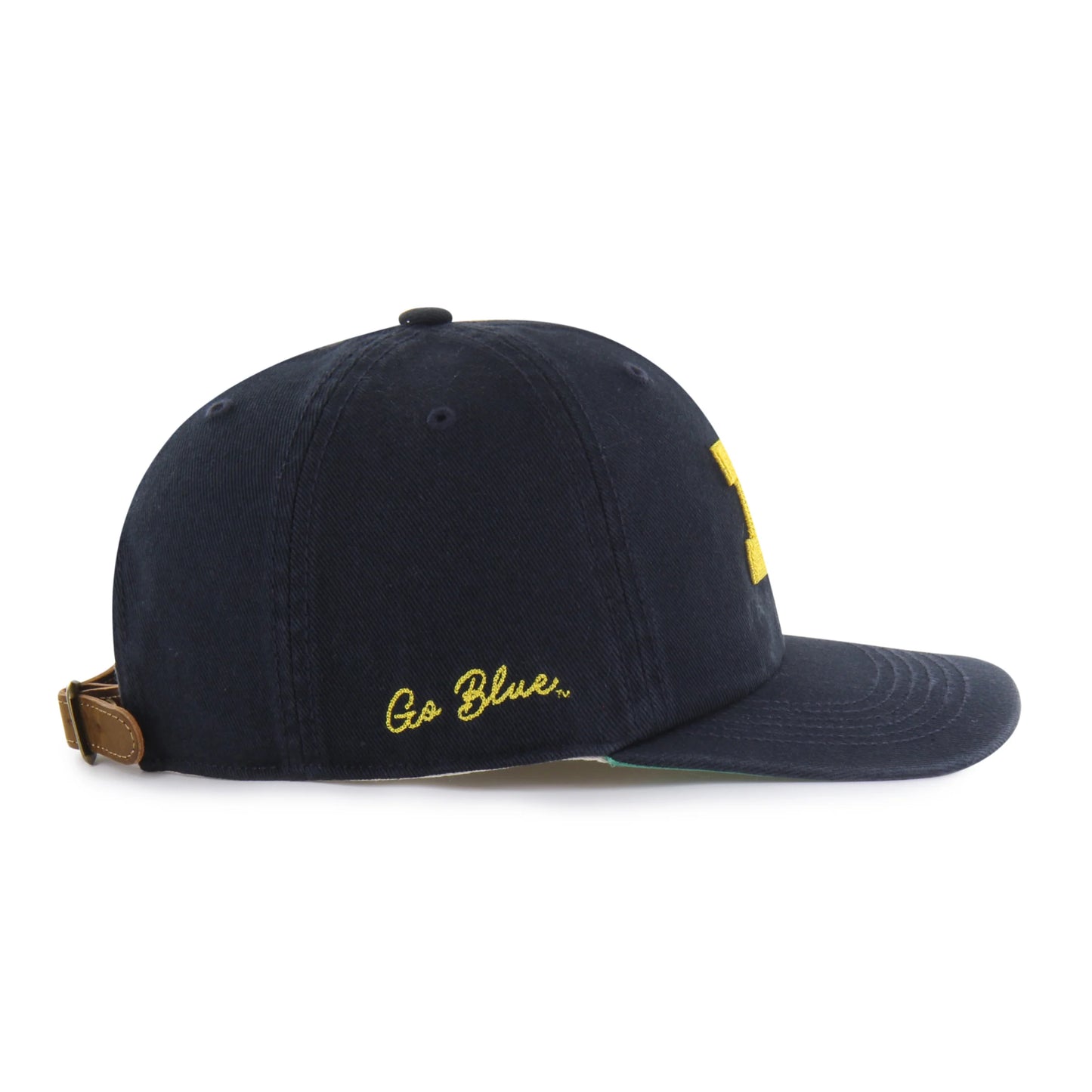 MICHIGAN WOLVERINES CHAIN SIDE STITCH '47 CLEAN UP FLAT BRIM