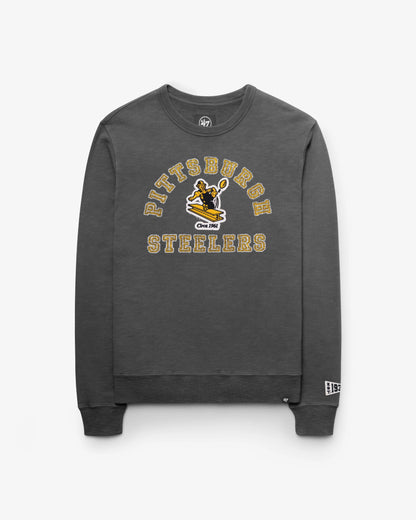 PITTSBURGH STEELERS HISTORIC CALDERWOOD WW '47 FRENCH TERRY CREW