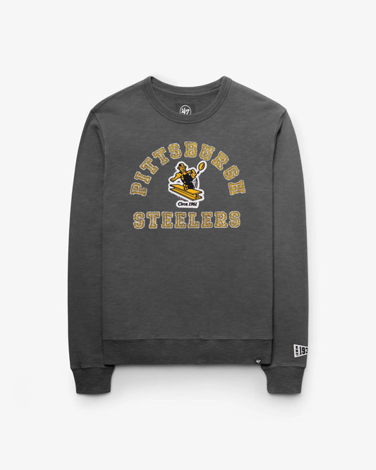 PITTSBURGH STEELERS HISTORIC CALDERWOOD WW '47 FRENCH TERRY CREW