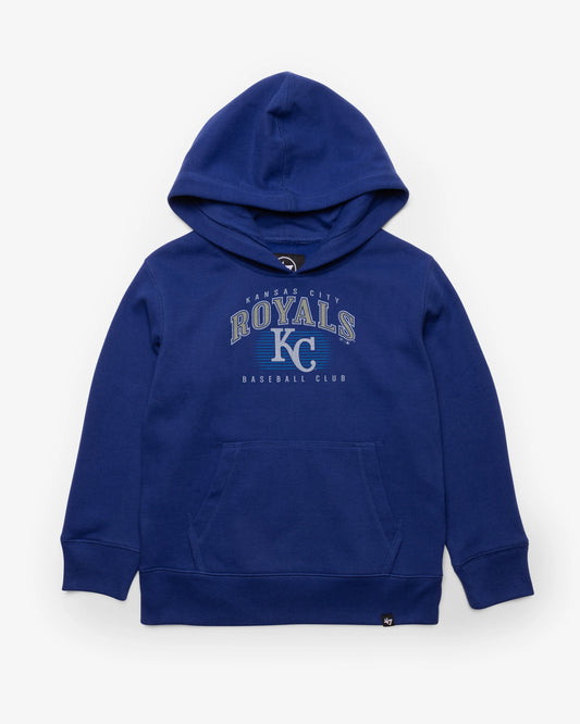 KANSAS CITY ROYALS COOPERSTOWN DOUBLE HEADER '47 KID'S HEADLINE HOOD