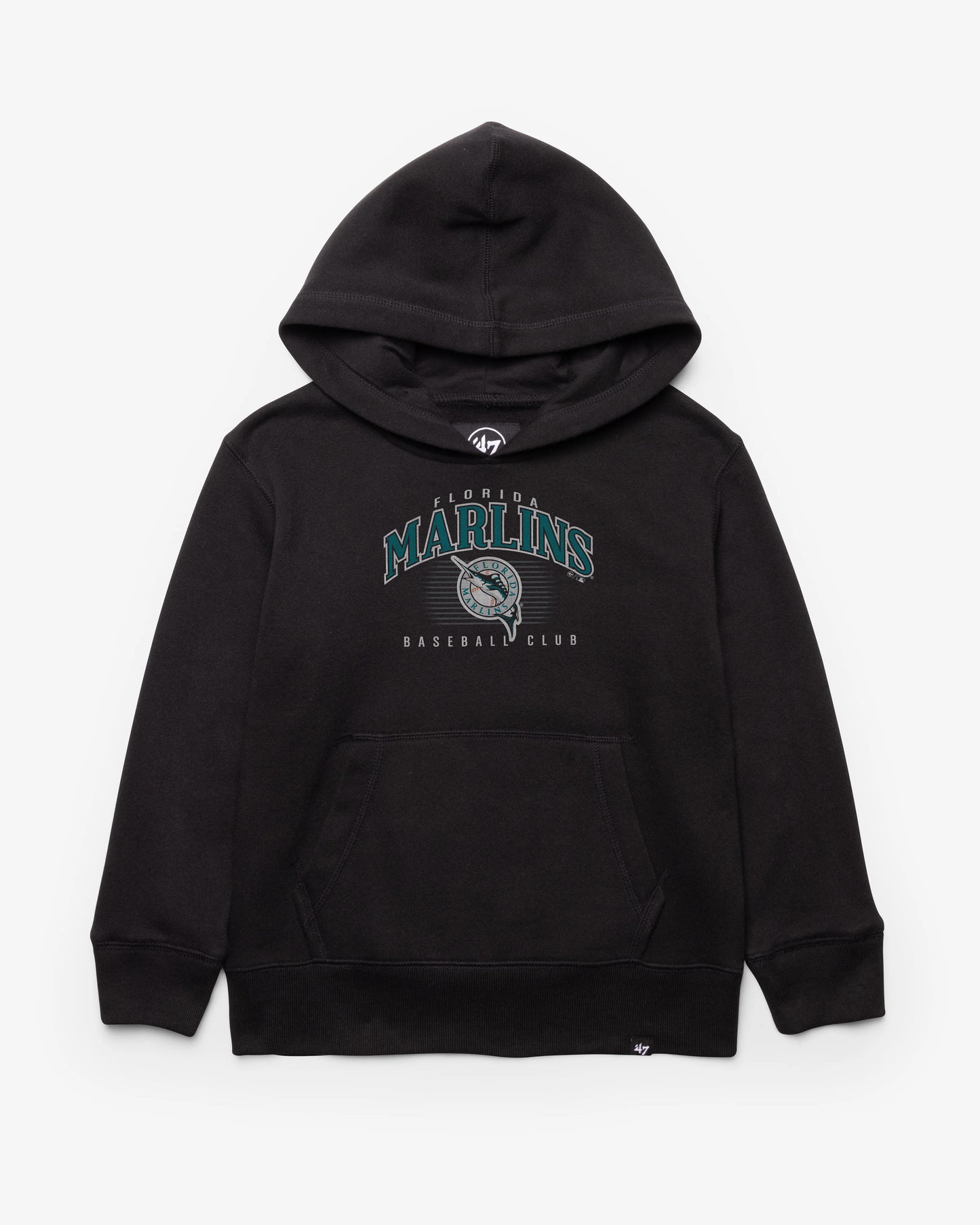 MIAMI MARLINS COOPERSTOWN DOUBLE HEADER '47 KID'S HEADLINE HOOD