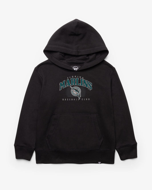 MIAMI MARLINS COOPERSTOWN DOUBLE HEADER '47 KID'S HEADLINE HOOD