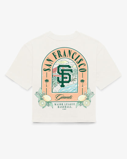 SAN FRANCISCO GIANTS VACAY SCENES BACKER '47 REED CITY TEE WOMENS