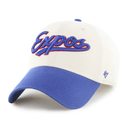 MONTREAL EXPOS COOPERSTOWN BALLPARK SCRIPT SHOT '47 CLEAN UP