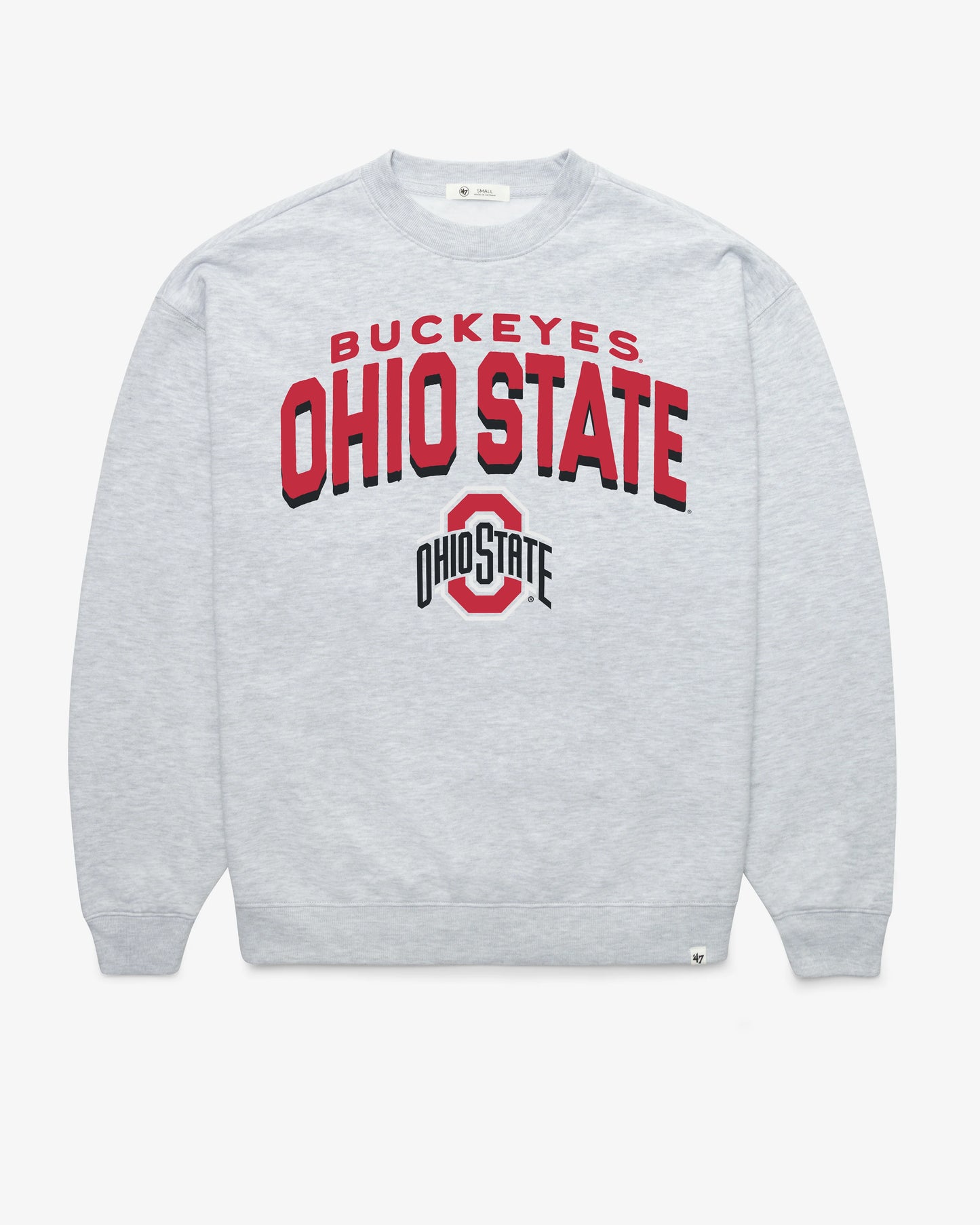OHIO STATE BUCKEYES CAMPUS ARCH CLOUD '47 OVERSIZED CREW WOMENS